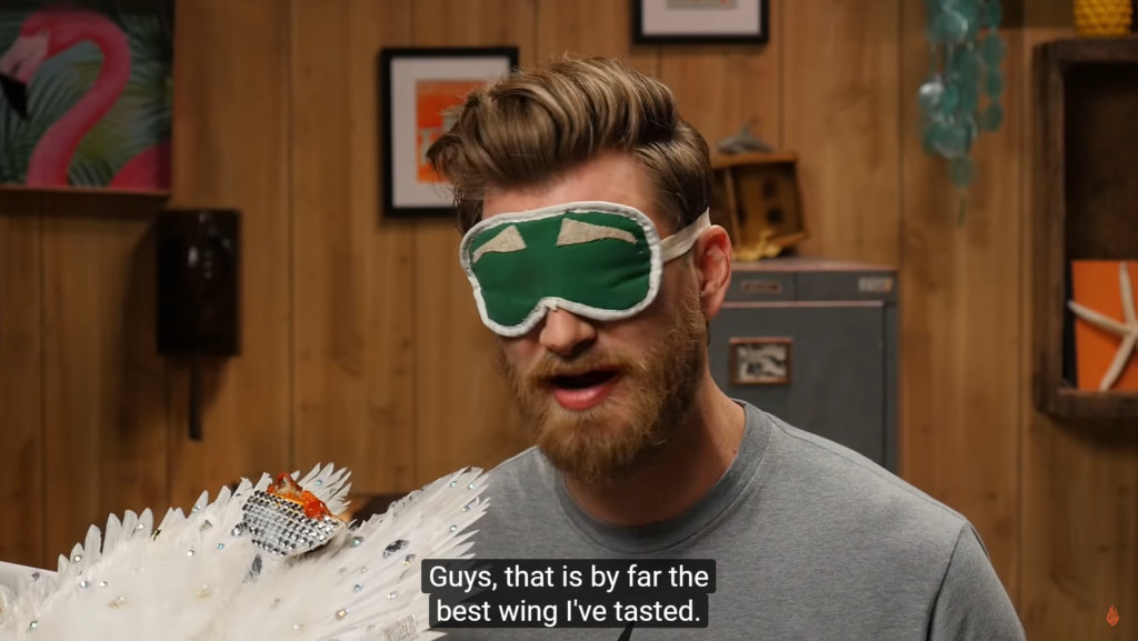 Good Mythical Morning Rhett says Wingstop is by far the best wing he's tasted.