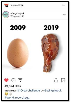 World Record Egg and #10YearChallenge with Wingstop UK