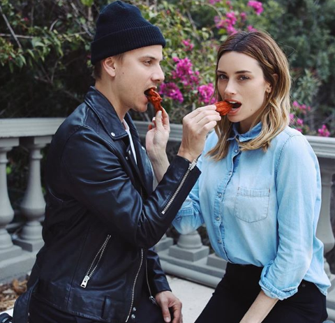 Arielle Vandenberg and Matt Cutshall Get Saucy with Wingstop for Valentines Day