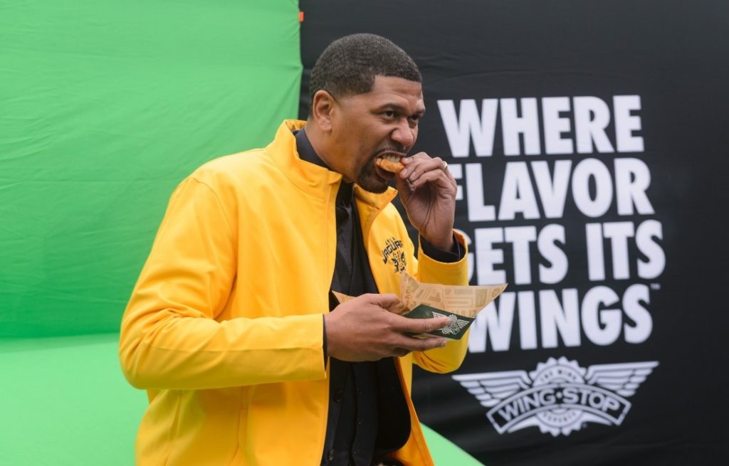 Sometimes you just can’t fight the crave. Jalen Rose and Wingstop.