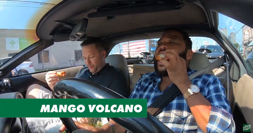 Anthony Anderson and Chaos Try MAngo Volcano