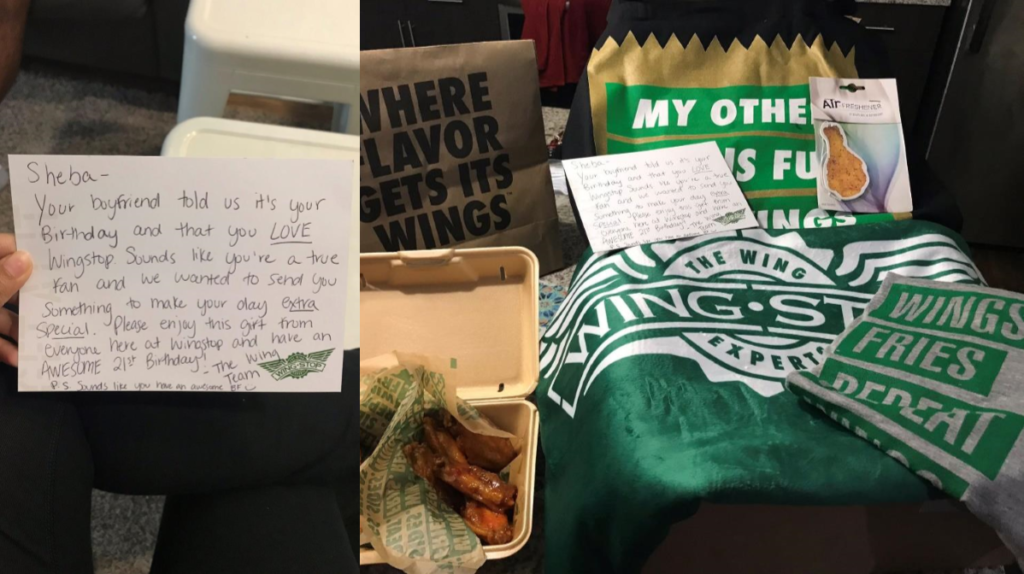 No Wingstop birthday is complete without some swag and some amazing flavor.